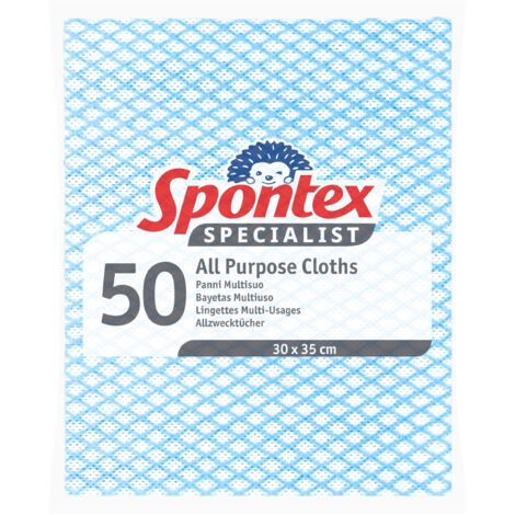 Spontex Specialist tutti i panni multiuso blu 50 per confezione
