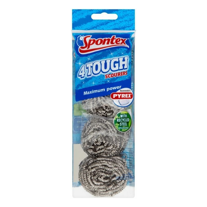 Spontex Tough Scourer Pack 4 - 66000076