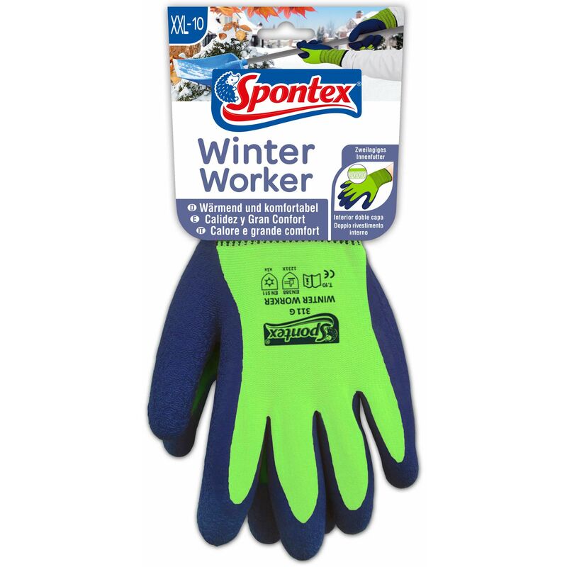 Image of Winter Worker 12130160 - Guanti per lavori invernali, taglia 10 - Spontex
