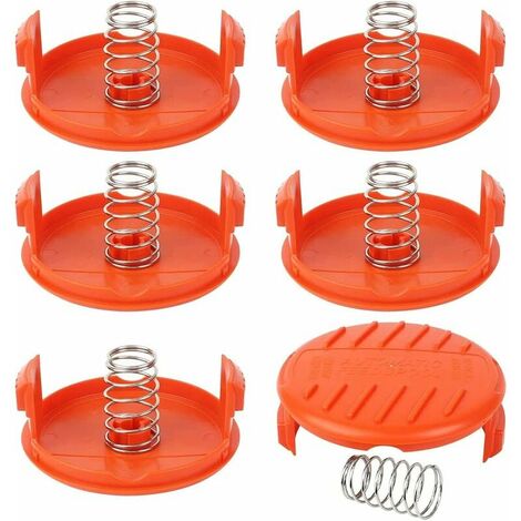 4Sets Spool Cap Cover Springs Trimmer Parts for Black Decker Weed Eater