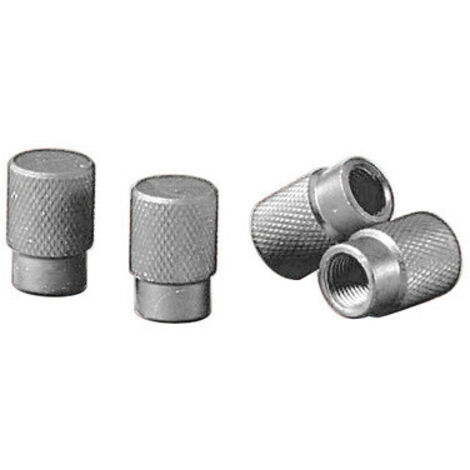 Sport-Cap, set 4 tappi coprivalvola - Alluminio