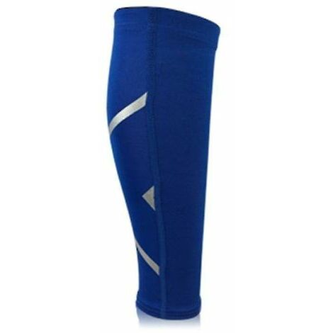Sport Compression Mollet Manches Jambe Chaussette Coureurs Tibia Attelle Varices Veaux Soulagement De La Douleur Gardes R - Bleu Xl，HANBING