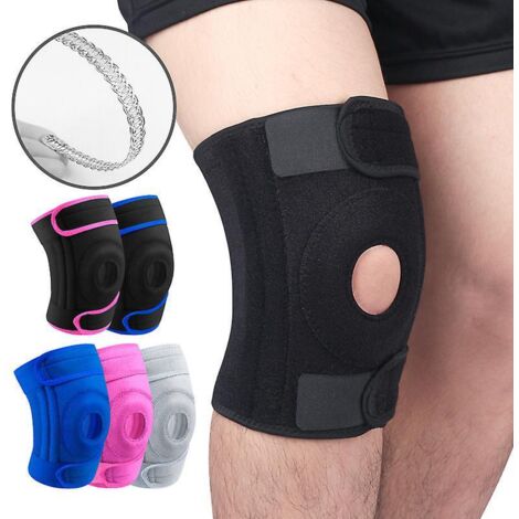 sport Femme, Genouillre Rotulienne De Compression Respirant Avec Coussinets En Gel Rotulien Et Stabilisateurs Latraux, Attelle Genou Ligamentaire