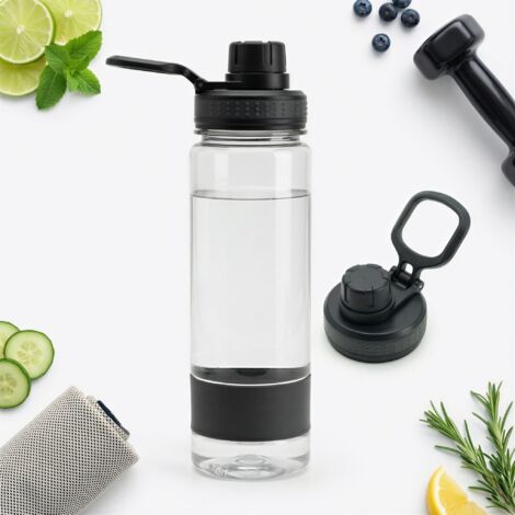 Sport-Trinkflasche 0,8 l, BPA-frei, auslaufsicher fürs Fitnessstudio