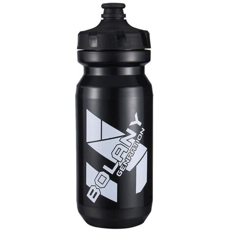 Sport-Trinkflasche fürs Radfahren, Schwarz, 1 Stück – BPA-frei – Trinkflasche zum Laufen, Radfahren, Turnen, Wandern – Druckknopfverschluss