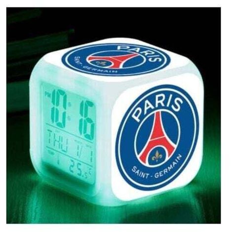 Sportclub Fußball LED-Wecker Leuchtende Digitaluhr 7 Farben Uhr Mini Kinder Nachttischwecker-