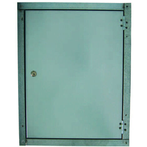 Sportello Liscio In Acciaio Zincato - cm.29x29h.