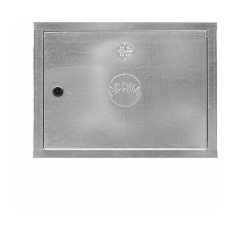 SPORTELLO ZINCATO PER CONTATORE ACQUA COMPLETO DI CHIAVE VARIE MISURE 23828V CM 40X50X2 (23829)