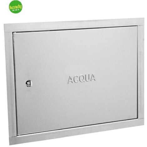 ZINCO GROUP Sportello Zincato Zinco Per Contatore Acqua 40x20x30 Cm