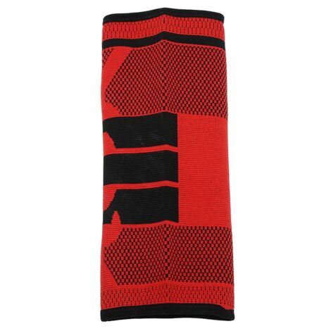 Sportliche Kniebandage, elastische Unterstützung für Basketball, Fitness und Outdoor-Aktivitäten – Rot