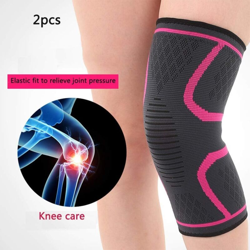 Sports Genouillères en Gros Quatre Élastiques Antidérapante Chaud en Nylon Tricotée Équipement De Protection Équitation en Extérieur Alpinisme Knee