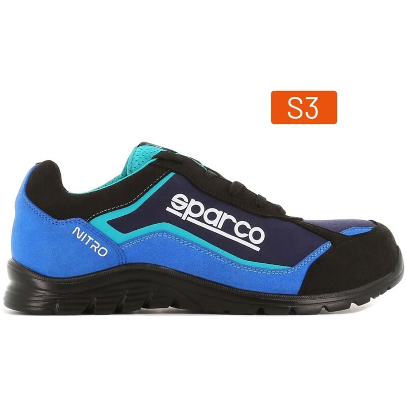 Chaussure de sécurité Sparco 07522NRAZ Nitro Petter esd S3 src bleu/noir 47