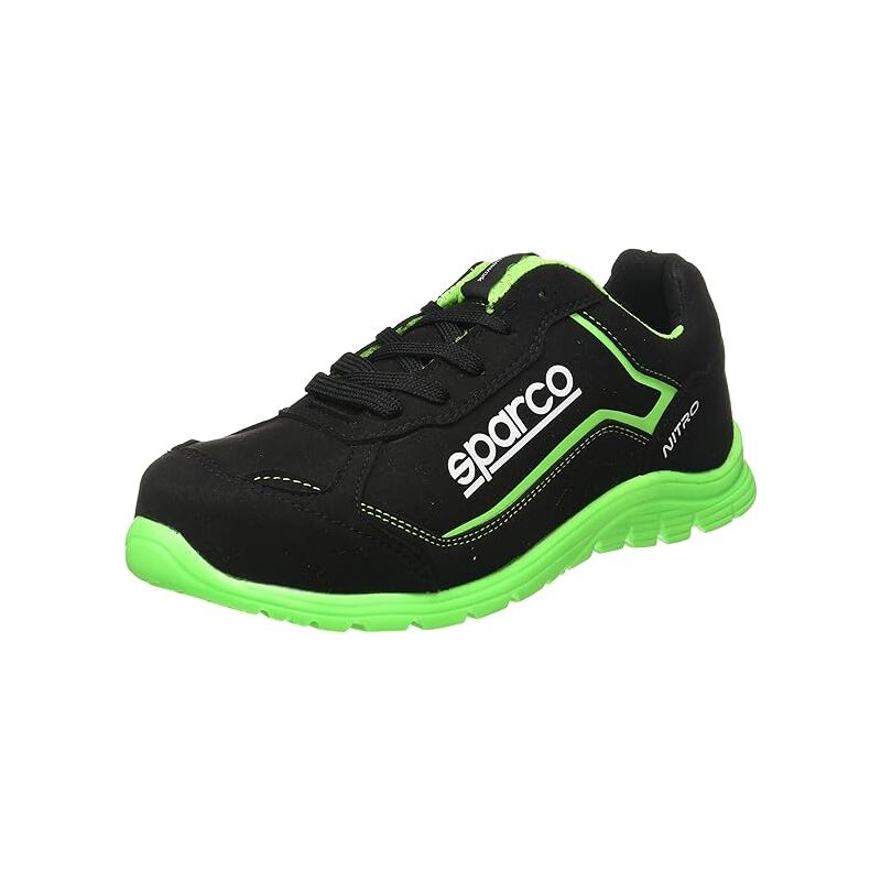07522NRVF Chaussures de sécurité Nitro Ott S3 src Noir/Vert 48 - Sparco