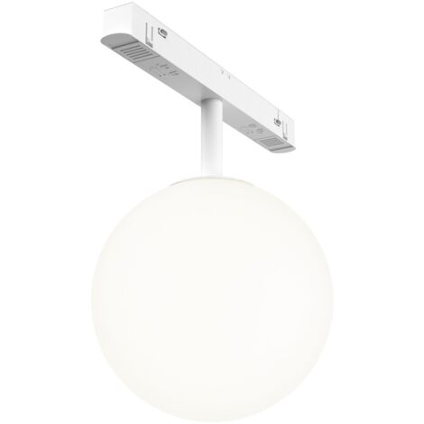 Spot 1 phase blanc boule verre LED 5W 4000K Maytoni