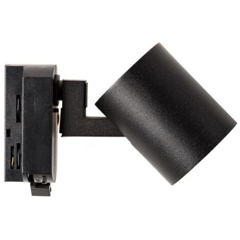Spot à Douille sur Rail Monophasé Jiuk à Ampoule GU10  Noir