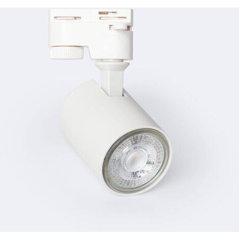 Spot à Douille sur Rail Monophasé Riuk pour Ampoule GU10 Blanc