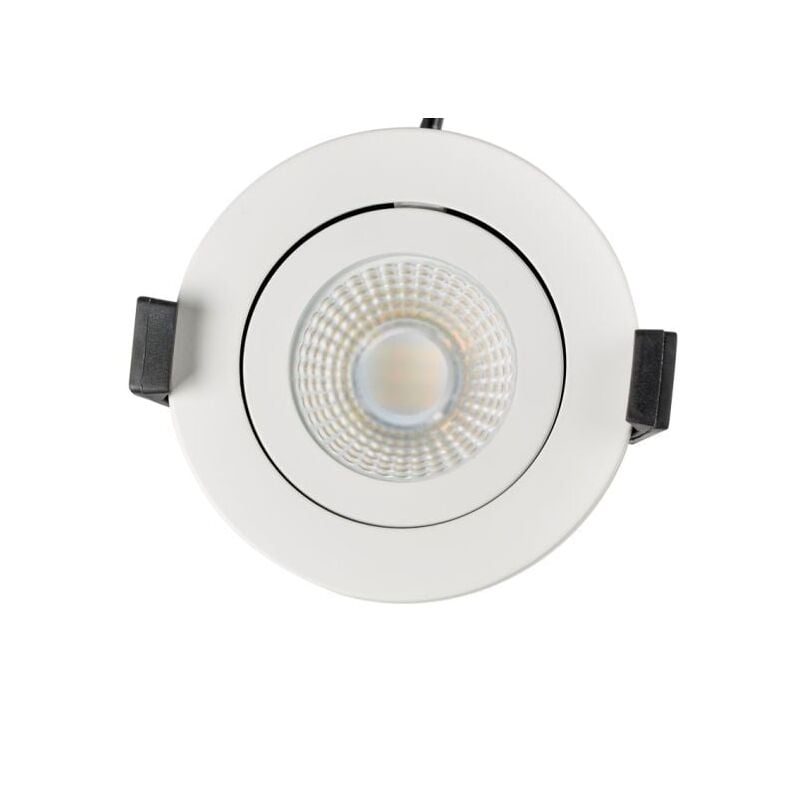 Spot Encastrable Orientable Variable Salle De Bain IP65 cct RT2012 led 6W Blanc Woltz