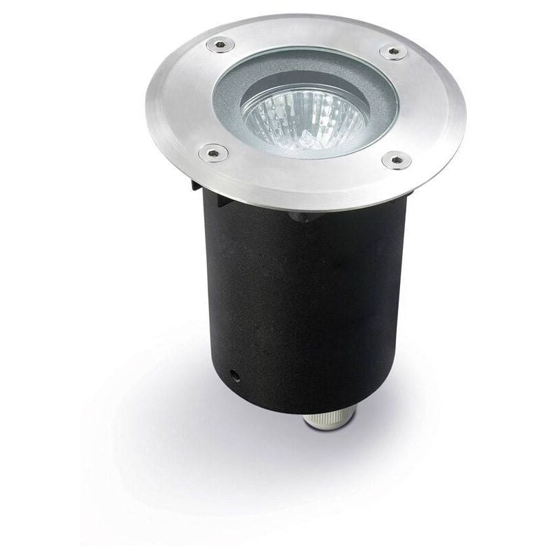 Gea - 1 lumière de sol encastrée ronde en acier inoxydable Aisi 316 IP67, GU10 - Leds-c4