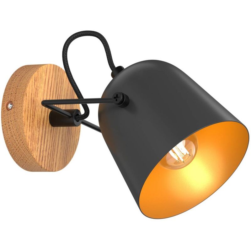 Spot à intensité variable 'Adalin' en bois pour salon & salle à manger