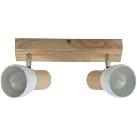 Spot à intensité variable 'Thorin' en bois pour salon & salle à manger