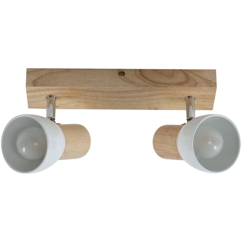 Lindby - Spot à intensité variable 'Thorin' en bois pour salon & salle à manger