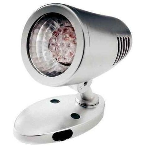 Spot à leds orientable et pivotant avec interrupteur pour caravane et camping car