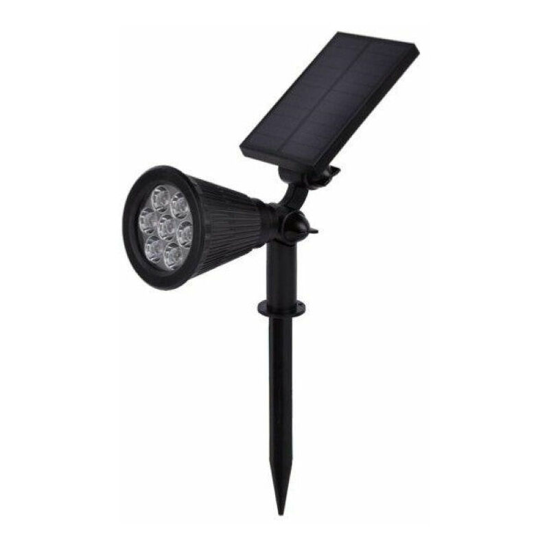 Spot à piquer led Solaire pour Jardin 1.5W 6V dc - Blanc Froid 6000K - 8000K Silamp