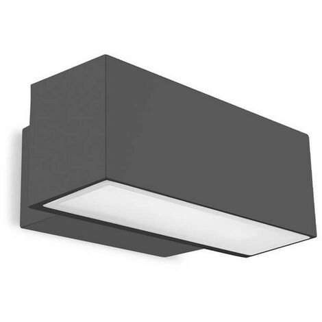 Spot Afrodita Glass, urban gray aluminum, partially sandblasted 12 Cm