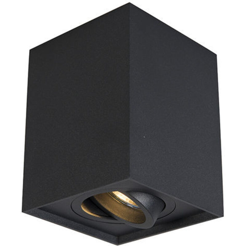 Image of Qazqa - Modern Surface-Mounted Spotlight Black&hellip;