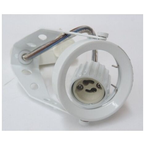 Spot Blanc Orientable pour Rail 3 allumages lampe GU10 230V (non incl.) IP20 SLV 151011