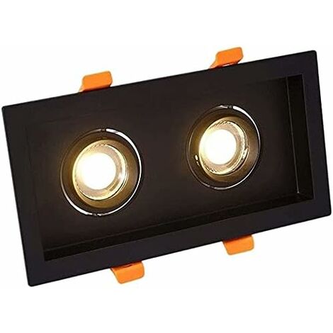 Spot caché carré 3w caché double tête downlight spot hall restaurant chambre noir