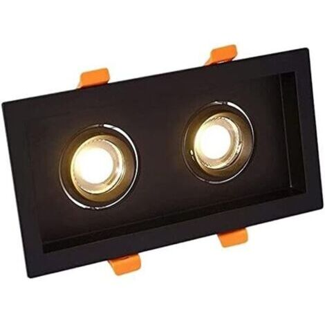Spot caché carré 3w caché double tête downlight spot hall restaurant chambre noir
