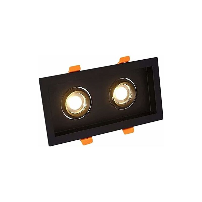 Hyy Ar - Spot caché carré 3w caché double tête downlight spot hall restaurant chambre noir