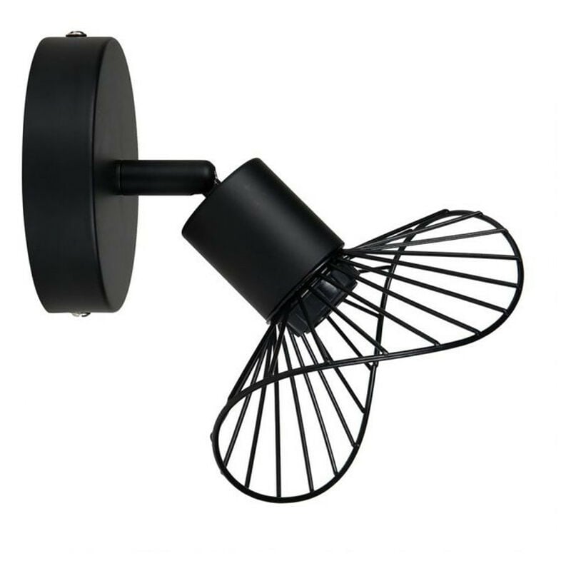 Spot Capeline en métal filaire noir Ostaria