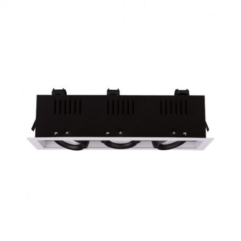 SPOT CARDAN LED BLANC ORIENTABLE 3x10 Watt 4000K 3x940 LM Boite