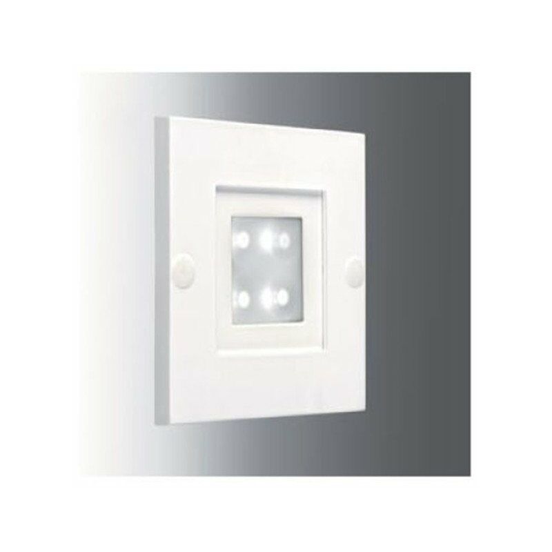 Spot carré à leds Aric 0540, blanc
