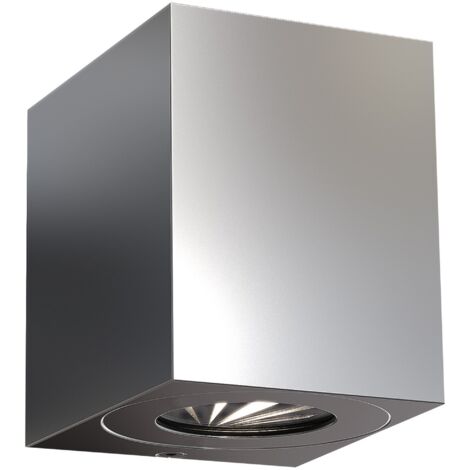 Spot carré Canto Acier inoxydable haut et bas - 49711034