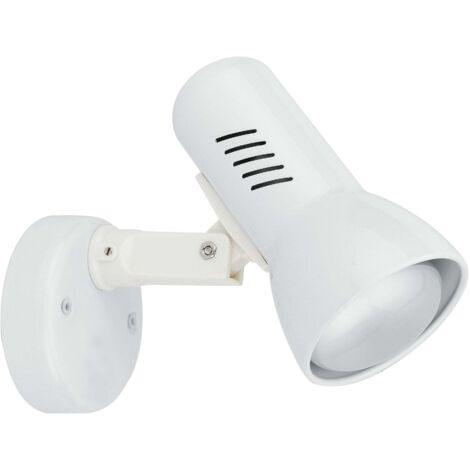 "Spot CARRERA in metallo bianco con diffusore orientabile"