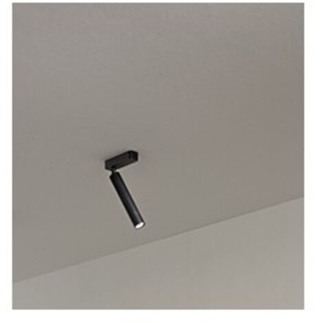 Spot Contemporaneo Bambù Metallo Nero Led 10W 3000K