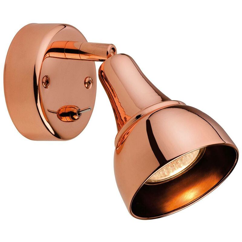 Firstlight Country - 1 Light Single Wall Spotlight (Switched) Copper, GU10