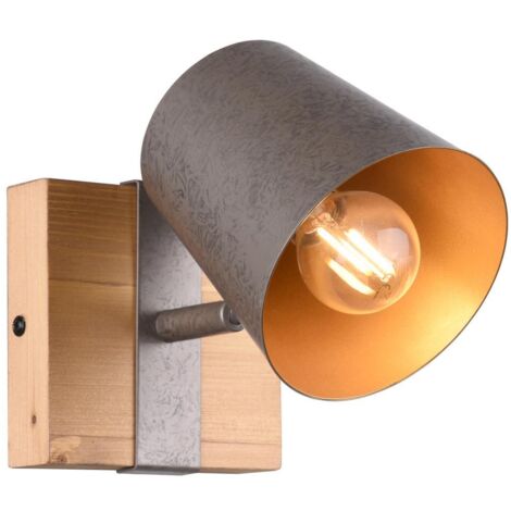 Spot da Interno  E14 in Metallo Nickel Anticato