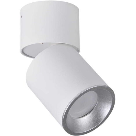 Spot da superficie orientabile GU10 bianco/argento Astra Polux