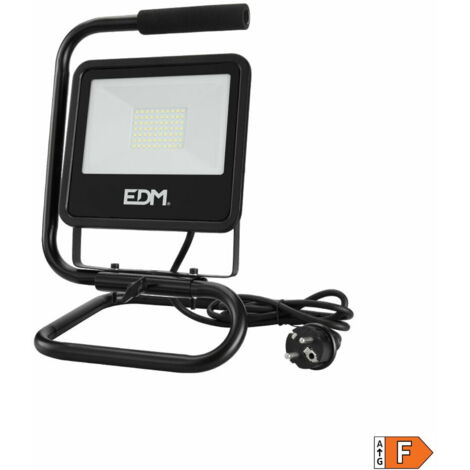 Spot de led floor standing spotlight 50w 4000lm 6400k cold light black series edm
