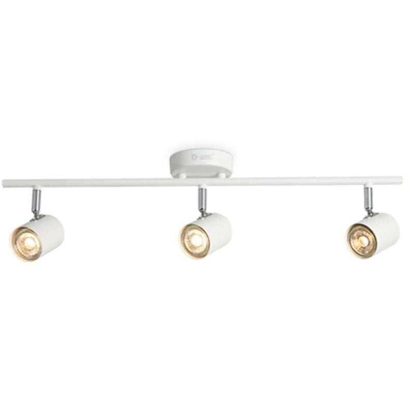 GSC - Spot de plafond 3 éléments linéaires GU10 Blanc 001905359