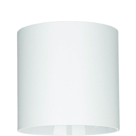 Spot de plafond blanc métal accentué Ø12,7cm GU10