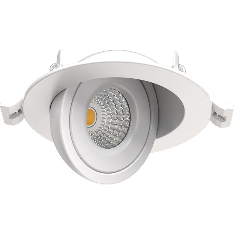LEO Spot encastré blanc 8W, 690Lm, CCT 2700K/3000K/4000K, Orientable 90°, Rotatif 360° - S0150790D - SOLUM