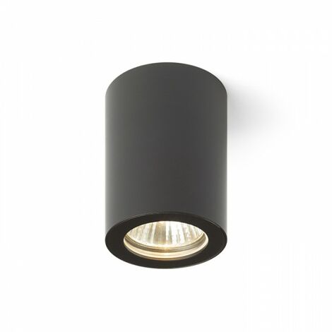 Spot de plafond cylindrique LOLA 88 noir 230V GU10 15W IP54