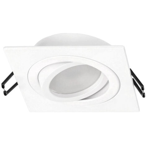 Spot de plafond encastrable CERI 1 SQ IP20 carré blanc EDO777139 Edo Solutions