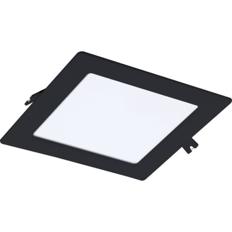 Spot de plafond encastrable Shaun2 12W 3000K 830lm IP20 carré noir Rabalux