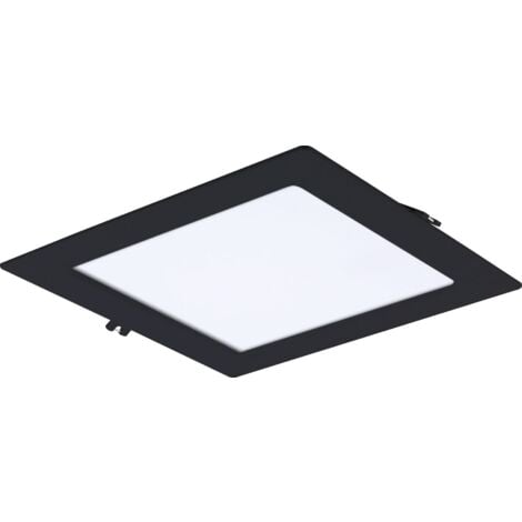 Spot de plafond encastrable Shaun2 18W 4000K 1350lm IP20 carré noir Rabalux